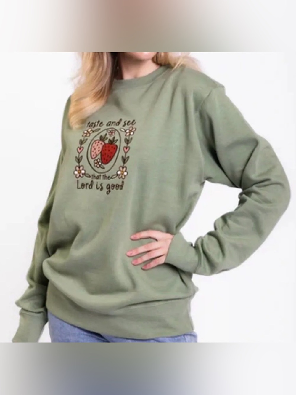 New embroidered love faith taste and see large
2xl